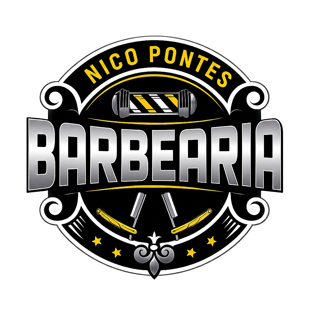 Logo Barbearia Nico Pontes